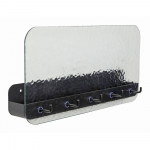 Must metallist seinakinnitus riiuliga Shack - H&uuml;bsch