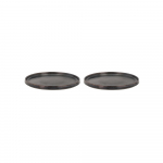 Mustad magustoidutaldrikud 2 tk &oslash; 20,8 cm komplektis Fjord - Villa Collection
