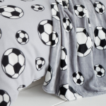 Hall mikropl&uuml;&uuml;sist laste tekk 130x170 cm Football - Catherine Lansfield
