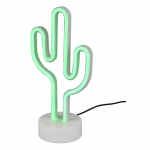 Valge LED laualamp (k&otilde;rgus 29 cm) Cactus - Reality