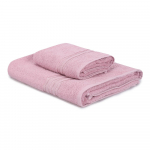 Roosad puuvillased r&auml;tikud ja saunalinad 2tk komplektis Dora - Foutastic