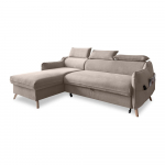 Beež sametist nurgadiivan (vasak nurk) Sweet Harmony - Miuform