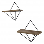 Riiulid kuusepuidust 2 tk komplektis 30 cm Gem - Kalune Design