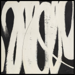 K&auml;sitsi maalitud maal 100x100 cm Spinning Around - Malerifabrikken