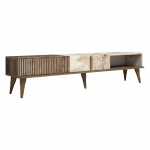 Marmori dekooriga telerilaud 180x40 cm Milan - Kalune Design