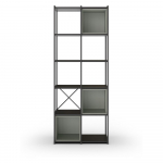 Roheline-must raamaturiiul 71x179 cm Anya - Marckeric