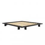 Must kaheinimesevoodi m&auml;nnipuidust, 180x200 cm ruudustikuga Japan - Karup Design