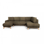 Roheline kordvillane nurgadiivan (paremas nurgas/U-kujuline) Tori - Bonami Selection