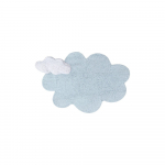 Helesinine pestav k&auml;sitsi kootud puuvillane laste vaip 110x170 cm Puffy Dream - Lorena Canals