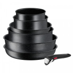Alumiiniumist keedun&otilde;ude komplekt 7 tk INGENIO Black stone L3998702 - Tefal