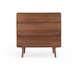 Pruun p&auml;hklipuidust kummut 90x90x45 cm Fawn - Gazzda