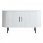 Valge l&uuml;kandustega kummut 120x76x45 cm Nola - Unique Furniture