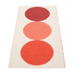 Punane-kreem sise/v&auml;lisvaip 70x140 cm Otto Berry &ndash; Pappelina