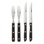 Must-h&otilde;bedane roostevabast terasest s&ouml;&ouml;giriistade komplekt, 4-osas Old Farmer Classic - Gense