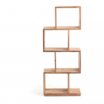 Tiikpuidust raamaturiiul 55x132x30 cm Aroba - Kave Home