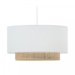 Valge tekstiilist lambivari &oslash; 60 cm Erna - Kave Home