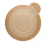 Elevandiluu v&auml;rvi k&auml;sitsi kootud kahepoolne džuudist &uuml;mmargune vaip &oslash; 120 cm Jutta Ivory - Hanse Home