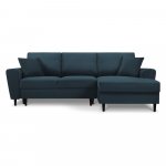 Tumesinine velvetist panipaigaga nurgadiivanvoodi (parem nurk) Kyoto - Cosmopolitan Design