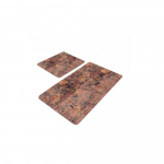 Pruunid sametist vannitoamatid 2tk komplektis 60x100 cm - Mila Home