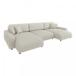 Kreem velvetist panipaigaga nurgadiivanvoodi Sara - Ropez