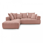 Roosa &scaron;enill-nurgadiivan (vasak nurk/L-kujuline) Whesley - Bobochic Paris