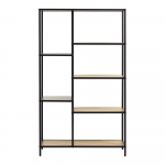 Must tammespoonist raamaturiiul 80x146x35 cm Altino - Unique Furniture