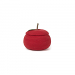 Punane kangast laste m&auml;nguasjakorv &oslash; 28x20 cm Apple - Lorena Canals