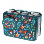 Tumesinine metallist lastekohver 19x8x17 cm Fairies in the Garden - Rex London