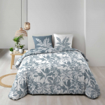 Valge-sinine puuvillane voodipesu kaheinimesevoodile/pikendatud voodile 240x220 cm Hera - douceur d'int&eacute;rieur