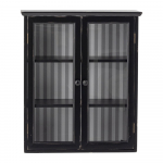 Must rippuv kuusepuidust vitriinkapp 51,5x66,5x22,5 cm Hazem - Bloomingville