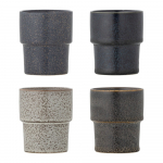 Pruunid kivikeraamikast espressotassid 4tk komplektis 150 ml Ewan - Bloomingville