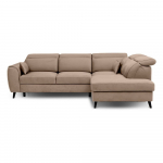 Helepruun sametist lahtik&auml;iv/sahtliga nurgadiivan (parem nurk/L-kujuline) Noble &ndash; ELTAP