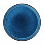 Must/sinine kivikeraamikast taldrik &oslash; 27 cm Dark Blue/Black - Bitz
