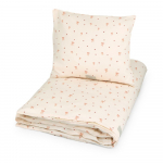 Helekollane/roosa orgaanilisest puuvillast beebide voodipesu 100x140 cm Bows - Cam Cam Copenhagen