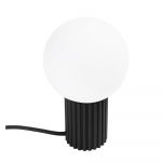 Must lauavalgusti klaasist varjuga (k&otilde;rgus 19 cm) Orbital - Sollux