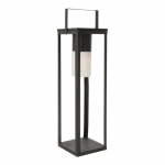 Must p&auml;ikese-/USB-toitel t&ouml;&ouml;tav LED-latern (k&otilde;rgus 75 cm) Solar - Bizzotto