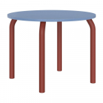 &Uuml;mmargune s&ouml;&ouml;gilaud tammepuust pealispinnaga, &oslash; 100 cm Meko - noo.ma