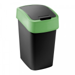 Roheline/must plastpr&uuml;gikast sorteeritud j&auml;&auml;tmete jaoks 9 l Flip Bin - Curver