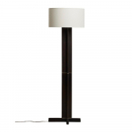 Valge/tumepruun p&otilde;randalamp tekstiilist varjuga (k&otilde;rgus 150,5 cm) Niani - Kave Home