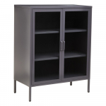 Hall terasest vitriinkapp 80x102x40 cm Acier - Premier Housewares