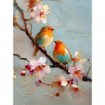 Tr&uuml;kitud pilt raamiga 60x80 cm Robins - Styler