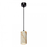 Kreemikas ripplamp marmorist varjuga &oslash; 6,5 cm Selma - Opviq lights