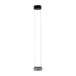 Mattmust klaasist LED-ripplamp &oslash; 14 cm Jailyn - Nova Luce