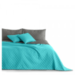 T&uuml;rkiissinine mikrofiiber voodiplaat Axel, 170 x 210 cm - DecoKing