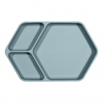 Sinine silikoonist beebi taldrik 16x25 cm &ndash; Kindsgut