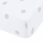 Valge/hall flanell-lina 135x190 cm Polka Dot - Catherine Lansfield