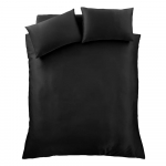 Must satiinist voodipesu &uuml;heinimesevoodile 135x200 cm Silky Soft - Catherine Lansfield