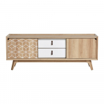 Pruun ja valge TV-kapp Java - Marckeric