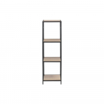 Must tammedekooriga raamaturiiul 37x120 cm Seaford - Actona