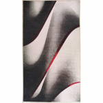 Valge ja must pestav vaibajooksja 200x80 cm - Vitaus